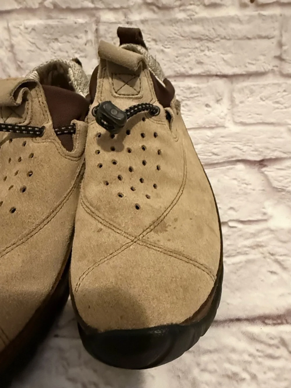 TIMBERLAND Smartwool Power Lounger Suede Lined Slip On Shoes Brown Women size 7